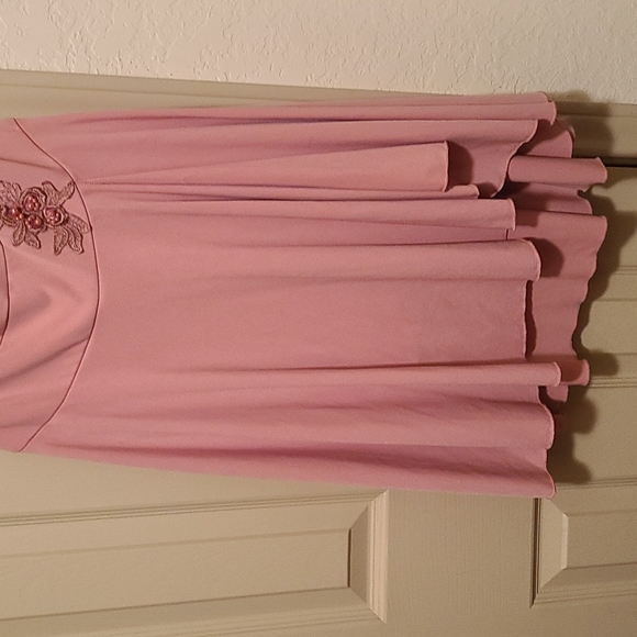 Vintage Strapless Xtraordinary Dusty Rose Dress Size Sm - Picture 4 of 9